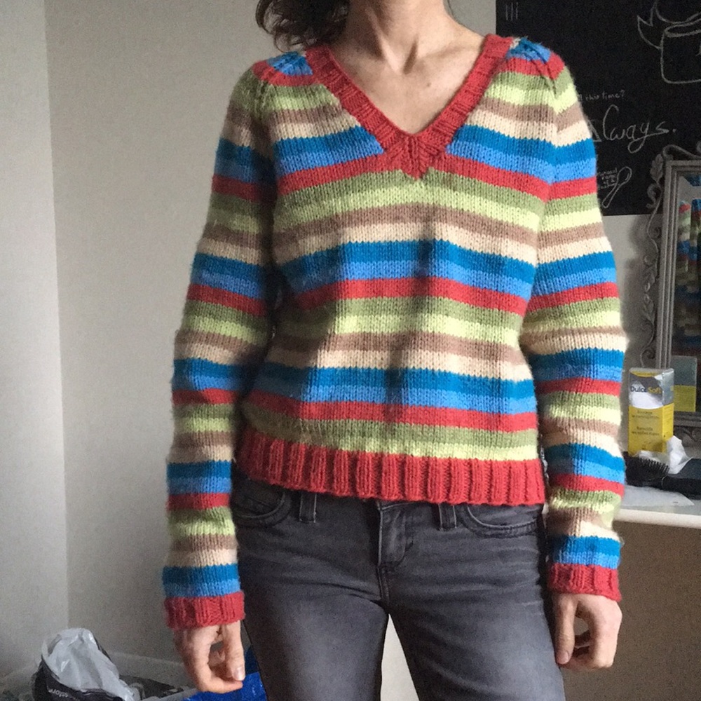 Hand knitted sweater